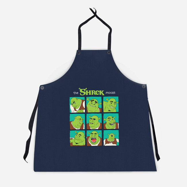 The Shrek Moods-Unisex-Kitchen-Apron-yumie