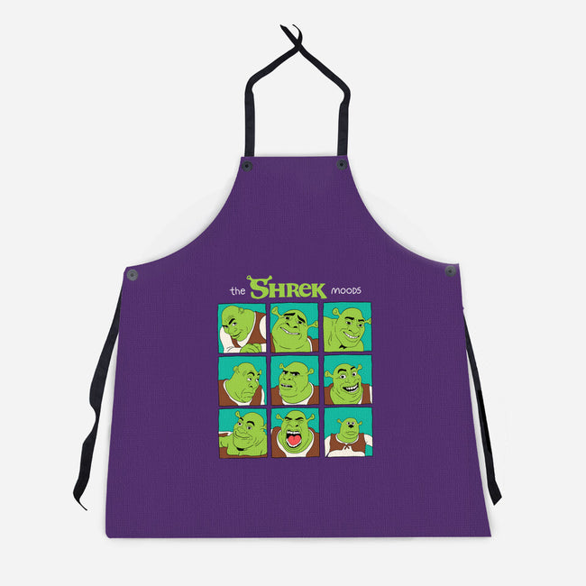 The Shrek Moods-Unisex-Kitchen-Apron-yumie