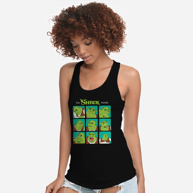 The Shrek Moods-Womens-Racerback-Tank-yumie