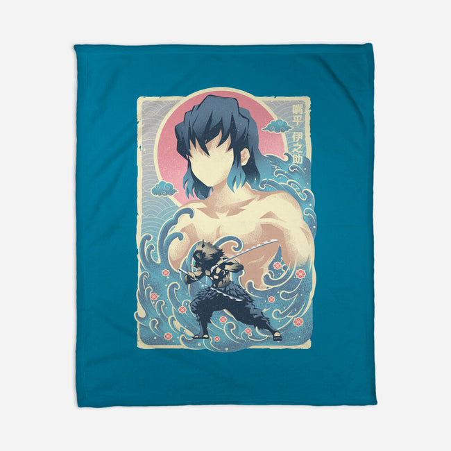 Great Wave Inosuke-None-Fleece-Blanket-hypertwenty