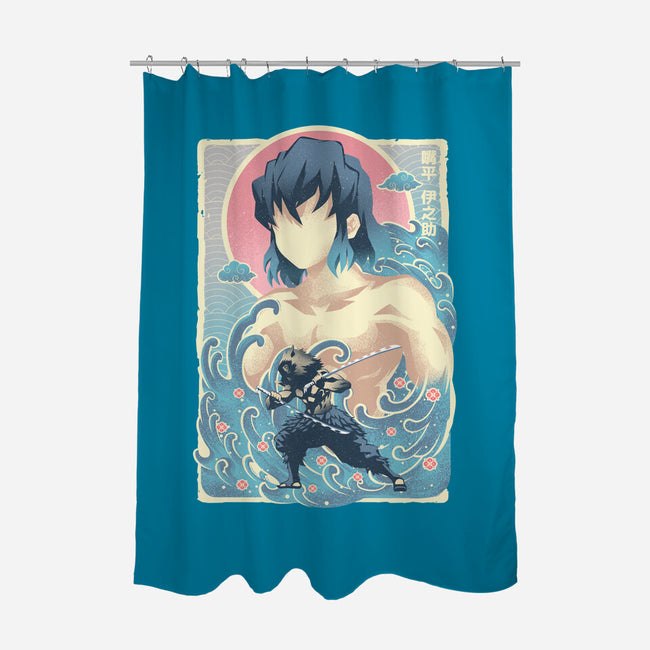 Great Wave Inosuke-None-Polyester-Shower Curtain-hypertwenty