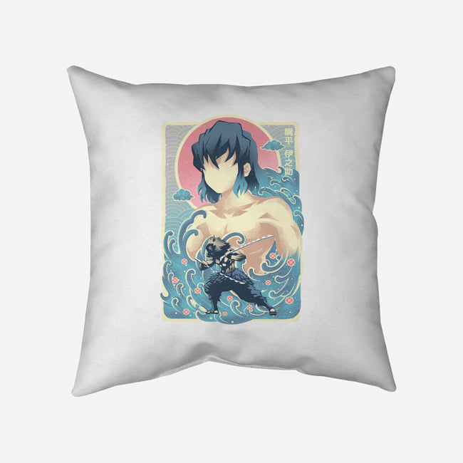 Great Wave Inosuke-None-Removable Cover-Throw Pillow-hypertwenty