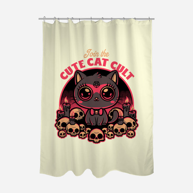 Cute Cat Cult-None-Polyester-Shower Curtain-Studio Mootant