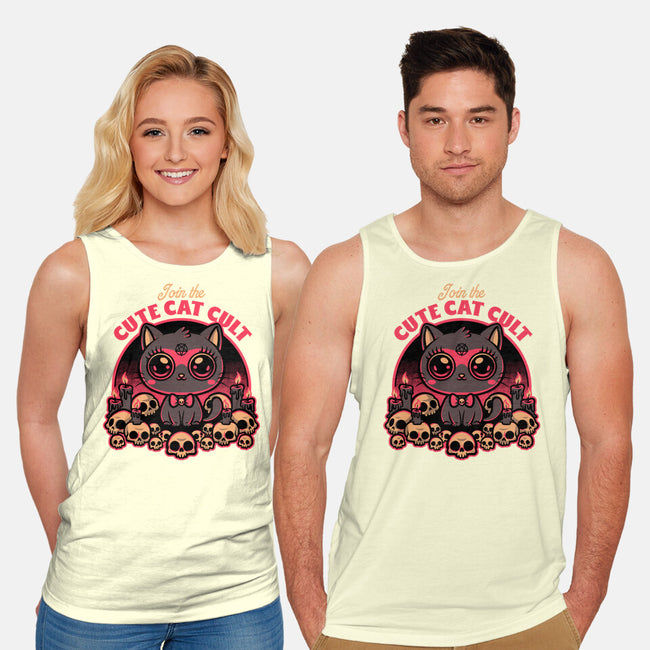 Cute Cat Cult-Unisex-Basic-Tank-Studio Mootant