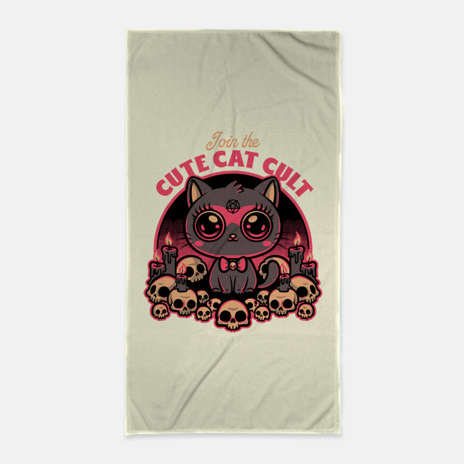 Cute Cat Cult-None-Beach-Towel-Studio Mootant