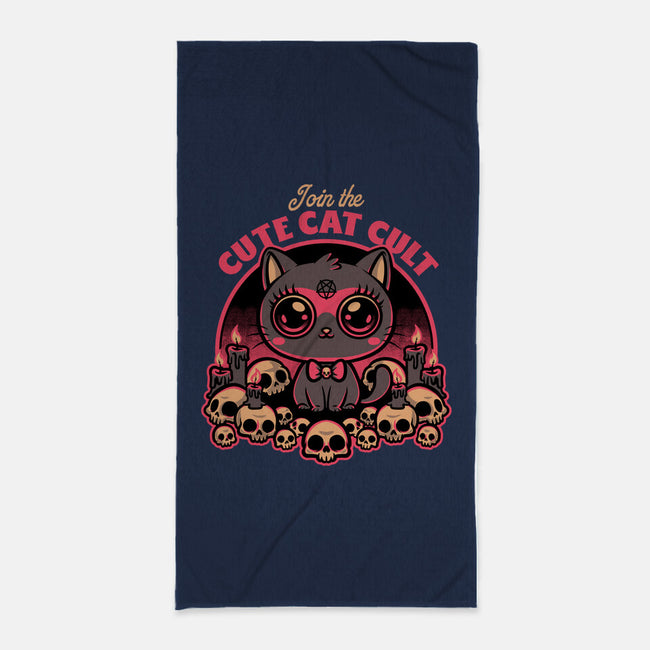 Cute Cat Cult-None-Beach-Towel-Studio Mootant