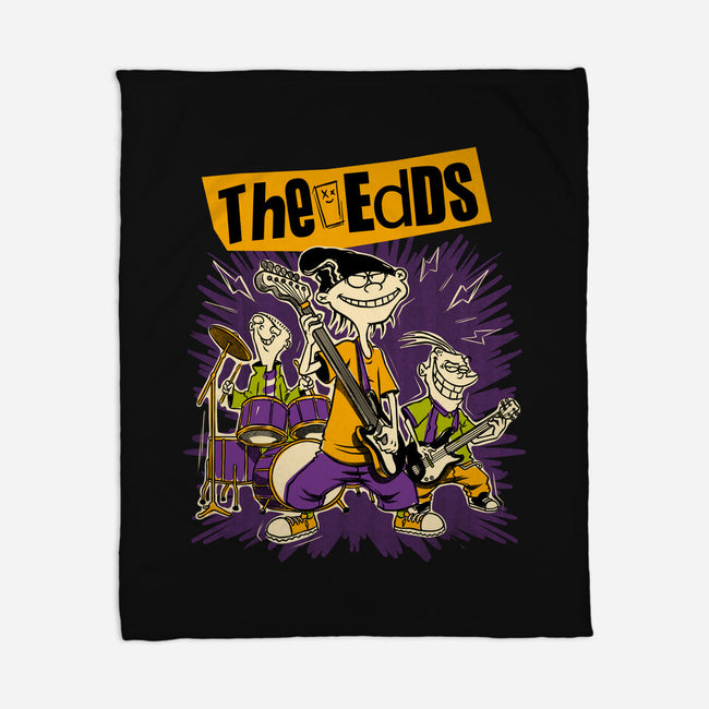 Cartoon Rock Band-None-Fleece-Blanket-Studio Mootant