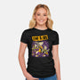 Cartoon Rock Band-Womens-Fitted-Tee-Studio Mootant