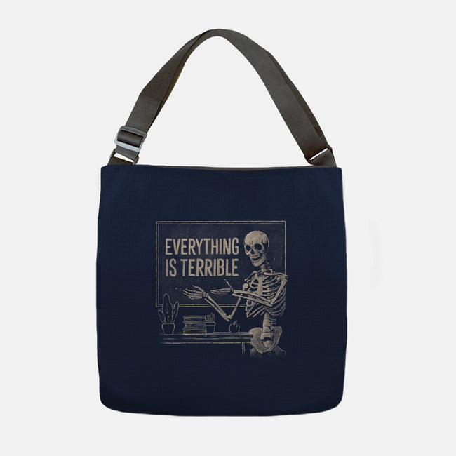 Everything Is Terrible-None-Adjustable Tote-Bag-eduely