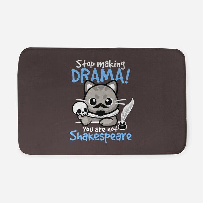 Shakespeare Cat Drama-None-Memory Foam-Bath Mat-NemiMakeit