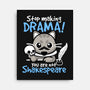 Shakespeare Cat Drama-None-Stretched-Canvas-NemiMakeit