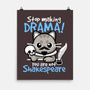 Shakespeare Cat Drama-None-Matte-Poster-NemiMakeit