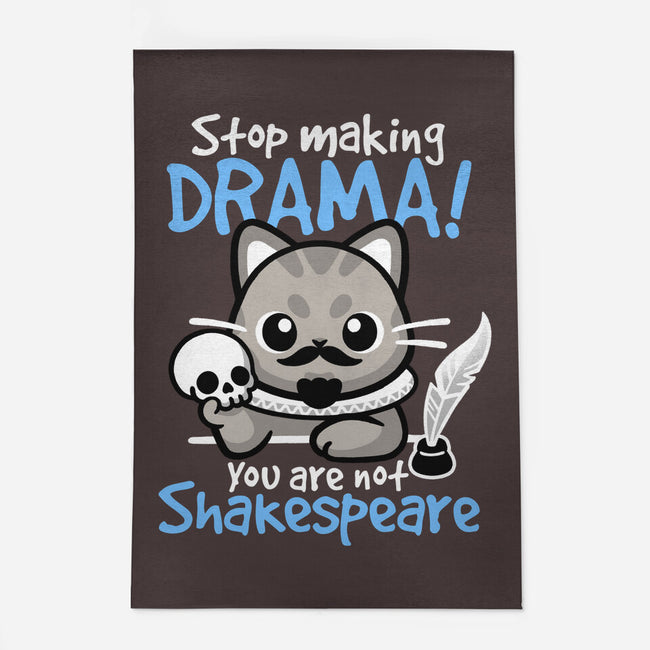 Shakespeare Cat Drama-None-Outdoor-Rug-NemiMakeit