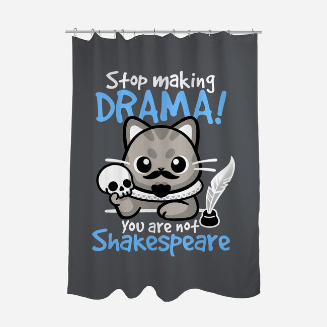 Shakespeare Cat Drama-None-Polyester-Shower Curtain-NemiMakeit