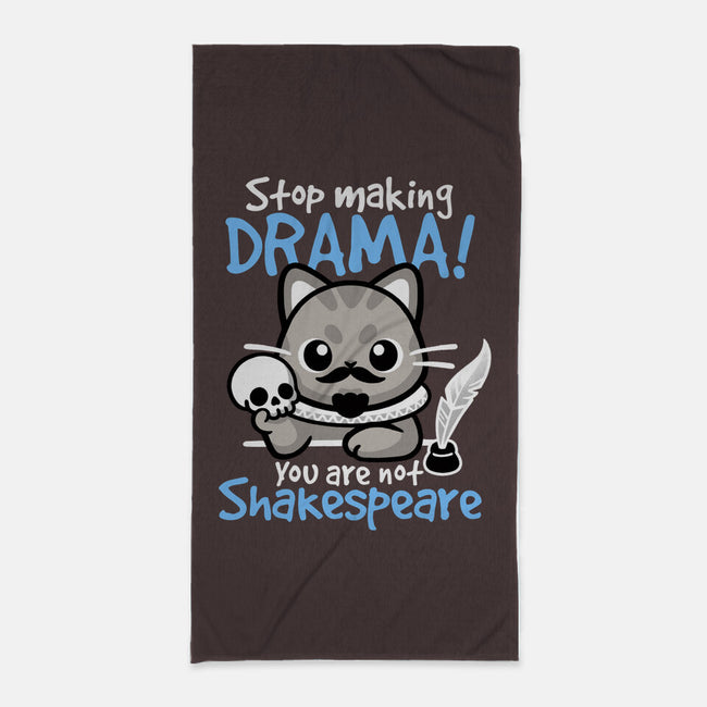 Shakespeare Cat Drama-None-Beach-Towel-NemiMakeit