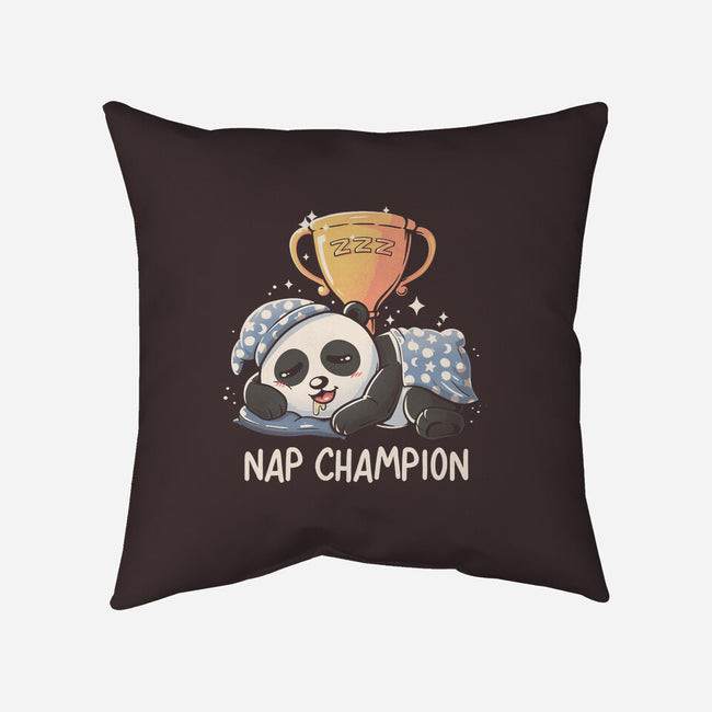 Nap Champion-None-Removable Cover-Throw Pillow-koalastudio