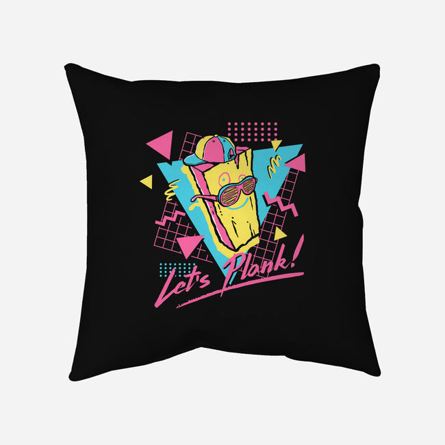 Let's Plank-None-Removable Cover-Throw Pillow-demonigote