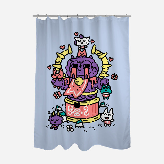 Little Cult Club-None-Polyester-Shower Curtain-demonigote