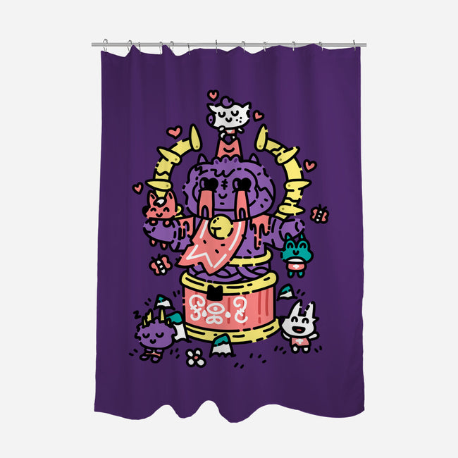 Little Cult Club-None-Polyester-Shower Curtain-demonigote