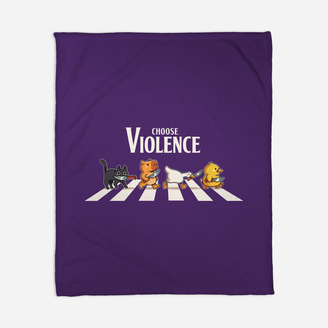 Choose Violence-None-Fleece-Blanket-2DFeer