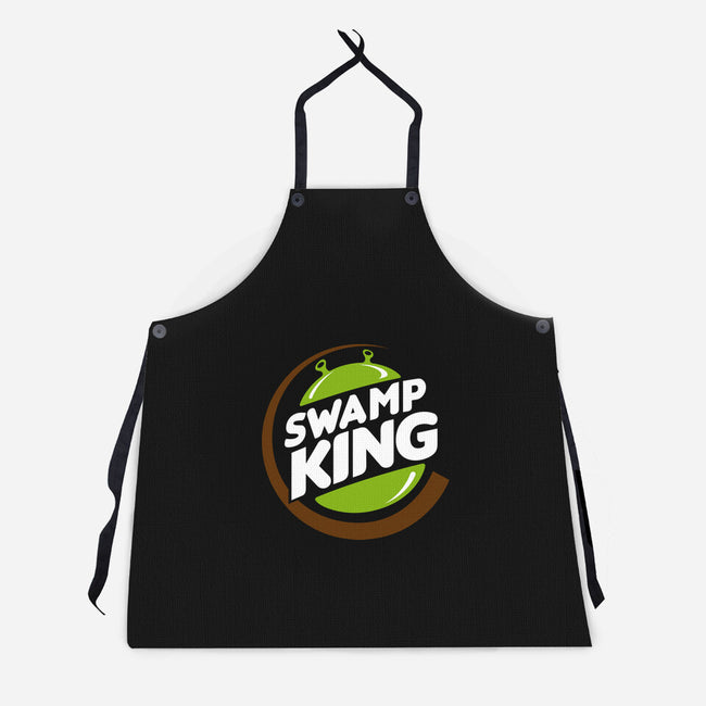 Swamp King-Unisex-Kitchen-Apron-demonigote