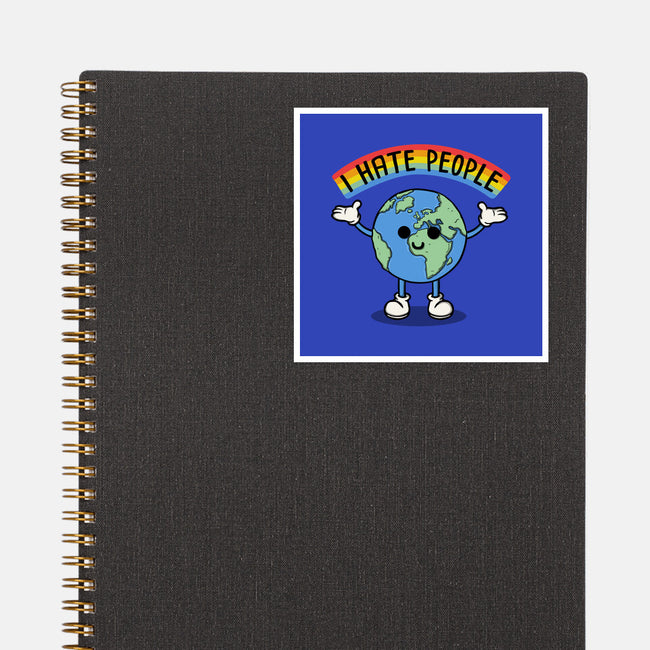 Earth Hates People-None-Glossy-Sticker-Melonseta