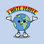 Earth Hates People-Womens-Fitted-Tee-Melonseta