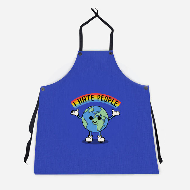 Earth Hates People-Unisex-Kitchen-Apron-Melonseta