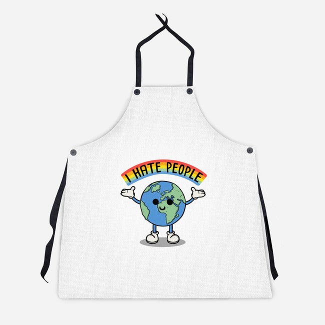 Earth Hates People-Unisex-Kitchen-Apron-Melonseta