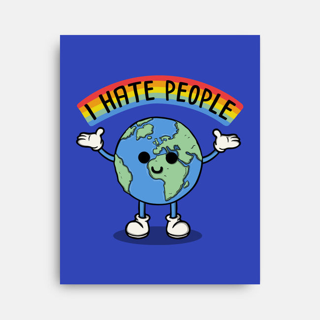 Earth Hates People-None-Stretched-Canvas-Melonseta