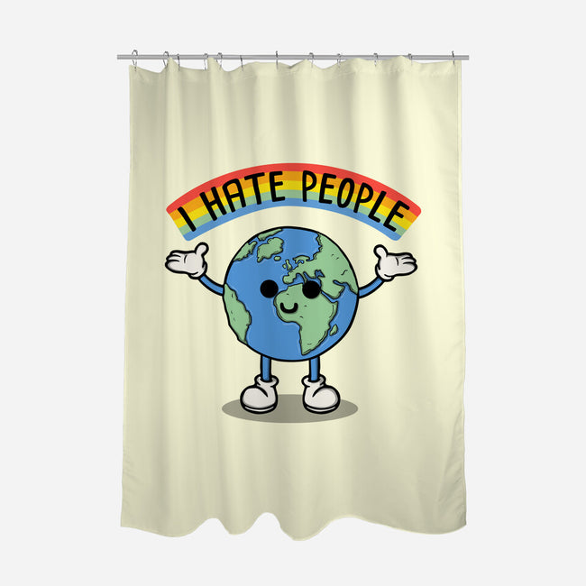 Earth Hates People-None-Polyester-Shower Curtain-Melonseta