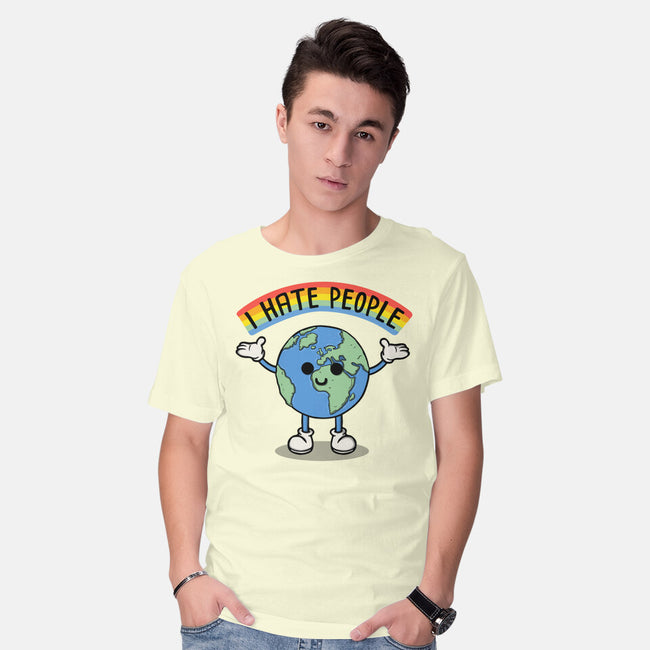 Earth Hates People-Mens-Basic-Tee-Melonseta