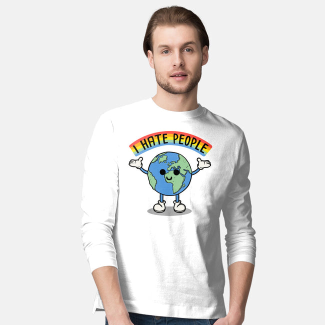 Earth Hates People-Mens-Long Sleeved-Tee-Melonseta