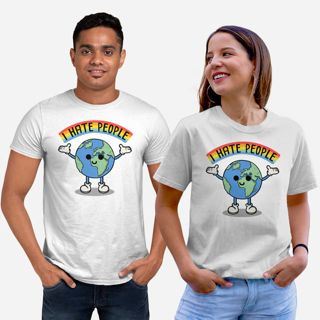 Earth Hates People-Unisex-Basic-Tee-Melonseta