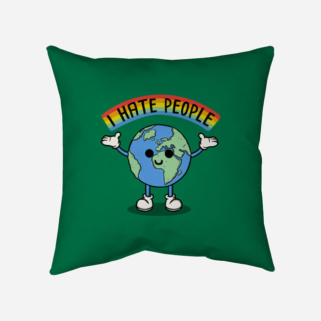 Earth Hates People-None-Non-Removable Cover w Insert-Throw Pillow-Melonseta