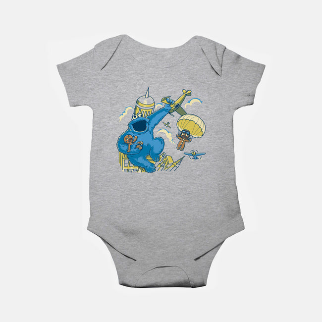 Cookie Kong-Baby-Basic-Onesie-retrodivision