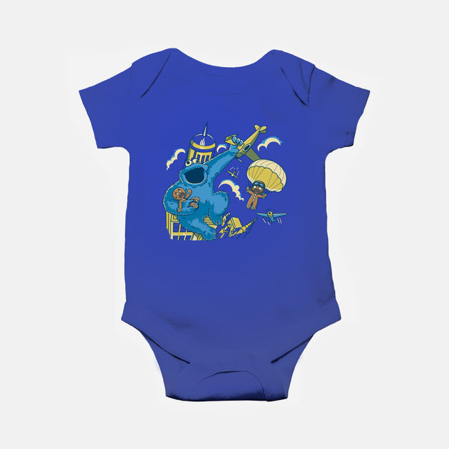 Cookie Kong-Baby-Basic-Onesie-retrodivision