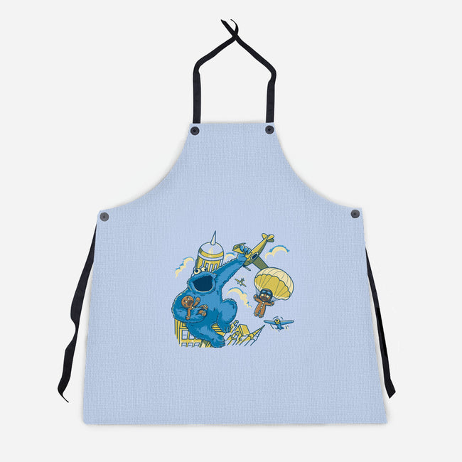 Cookie Kong-Unisex-Kitchen-Apron-retrodivision