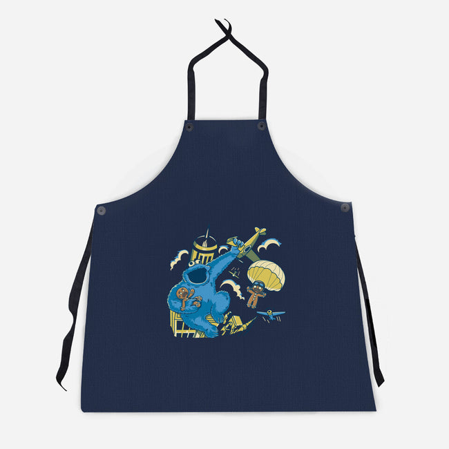 Cookie Kong-Unisex-Kitchen-Apron-retrodivision