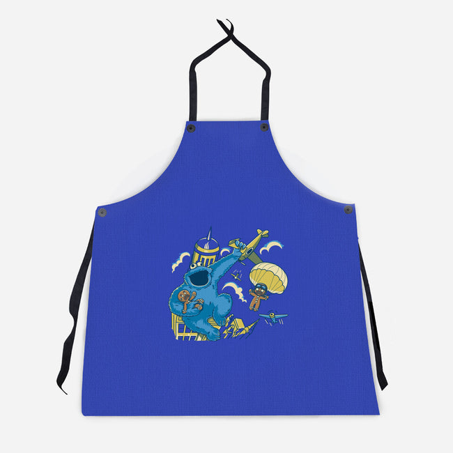 Cookie Kong-Unisex-Kitchen-Apron-retrodivision