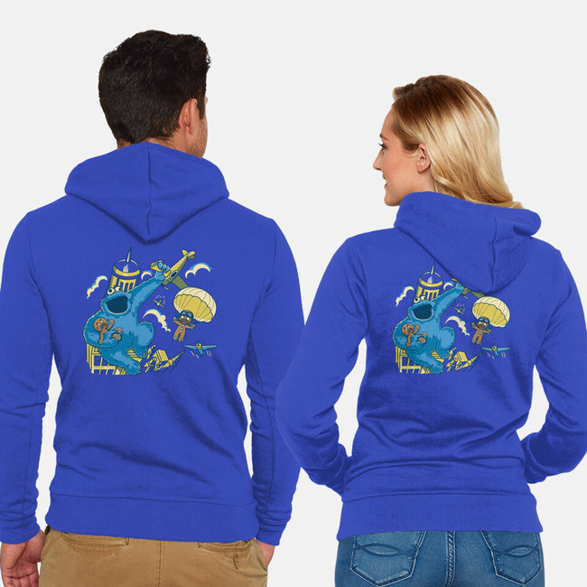 Cookie Kong-Unisex-Zip-Up-Sweatshirt-retrodivision