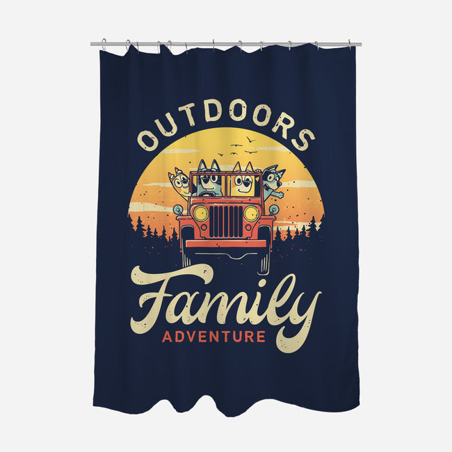 Outdoors Heelers-None-Polyester-Shower Curtain-retrodivision