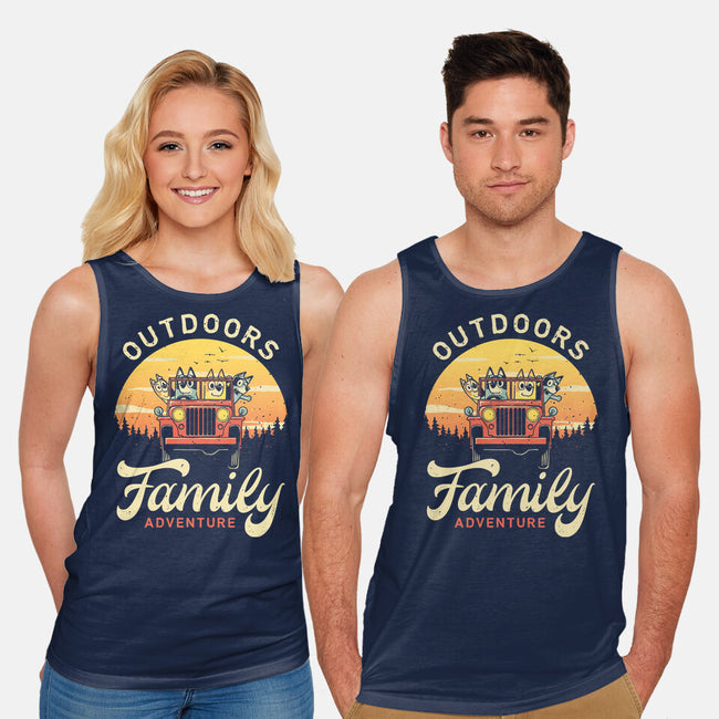 Outdoors Heelers-Unisex-Basic-Tank-retrodivision