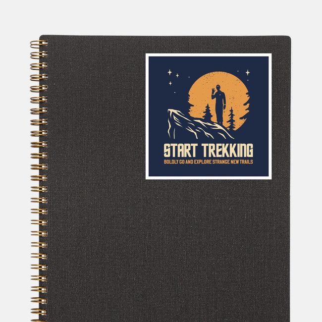 Start Trekking-None-Glossy-Sticker-retrodivision