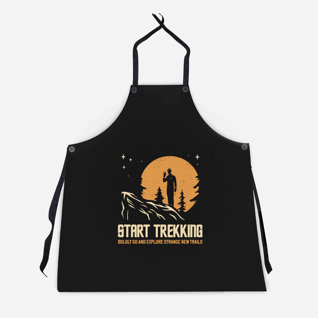 Start Trekking-Unisex-Kitchen-Apron-retrodivision