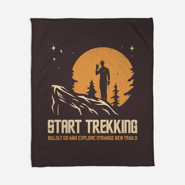 Start Trekking-None-Fleece-Blanket-retrodivision