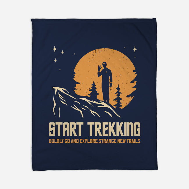 Start Trekking-None-Fleece-Blanket-retrodivision