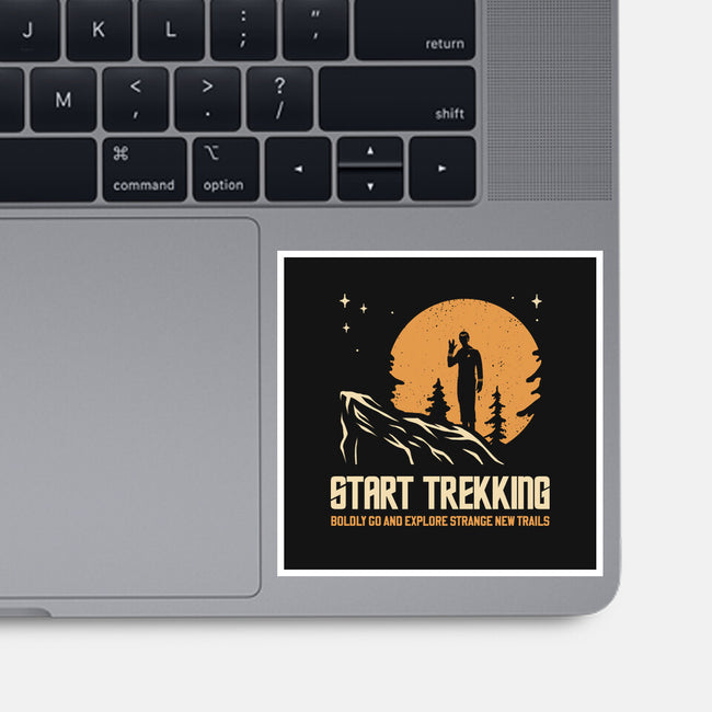 Start Trekking-None-Glossy-Sticker-retrodivision