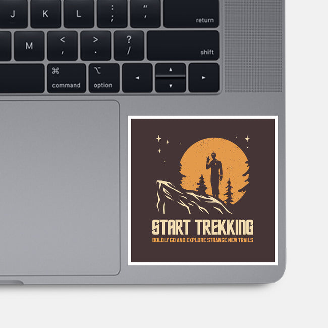 Start Trekking-None-Glossy-Sticker-retrodivision