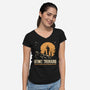 Start Trekking-Womens-V-Neck-Tee-retrodivision